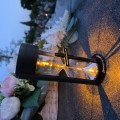 ZNICZ SOLARNY LED LAMPION NA GRÓB STATUETKA NA CMENTARZ Z KRZYŻEM