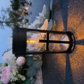 ZNICZ SOLARNY LED LAMPION NA GRÓB STATUETKA NA CMENTARZ Z KRZYŻEM