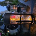 ZNICZ SOLARNY LED LAMPION NA GRÓB STATUETKA NA CMENTARZ Z KRZYŻEM