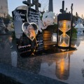 WIECZNY ZNICZ SOLARNY LED Ze Zdjęciem Cmentarz dla Mamy Taty Babci Dziadka