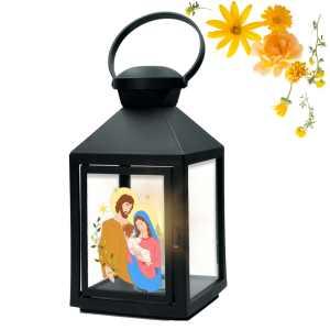 LAMPION ADWENTOWY LATARENKA ŚWIĄTECZNA NA RORATY DEKORACJA LED