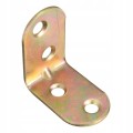 KĄTOWNIK MEBLOWY MONTAŻOWY Z PRZETŁOCZENIEM 40x20MM 4 SZT + WKRĘTY