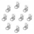 18x16mm KĄTOWNIK Z PRZYSSAWKĄ DO PÓŁEK SZKLANYCH I AKRYLOWAYCH PODPÓRKA 8szt