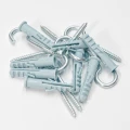 2,5x40mm WKRĘT HACZYK TYP C  Z KOŁKIEM KOŁEK GWINT HAK OCYNK 10 szt