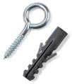 5x85mm WKRĘT OCZKOWY Z KOŁKIEM KOŁEK GWINT HAK OCYNK 2 szt