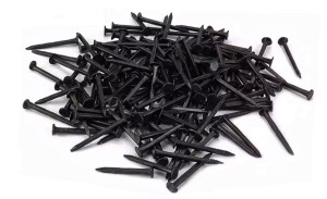 19x2mm GWOŹDZIE MAŁE GWOŹDZIKI STALOWE CZARNE 70szt