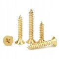 2x10 mm WKRĘTY DO DREWNA  ZŁOTE MINI WKRĘTY OCYNK 170 szt