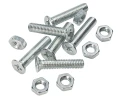 M5x12mm ŚRUBA STOŻKOWA ŚRUBKA Z NAKRĘTKĄ OCYNK  KRZYŻAK 14 szt