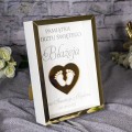 Prezent na chrzest święty PAMIĄTKA CHRZTU ŚWIĘTEGO personalizowany STOPY