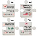DUŻY SZKLANY PUZZEL ŚMIESZNY PREZENT NA WALENTYNKI DLA NIEJ DZIEWCZYNY