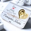 PUDEŁKO NA BANKNOTY Pamiątka Ślubu PREZENT NA ŚLUB Wesele Nadruk Życzenia