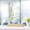 PREZENT NA DZIEŃ TATY RAMKA NA SZKLE Upominek Statuetka Ojca Życzenia