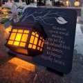 ZNICZ SOLARNY podstawka na cmentarz LAMPKA LED wieczna latarenka na grób