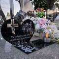 SOLARNY ZNICZ Led Statuetka NA CMENTARZ GRÓB DUŻA Lampka Led z Grawerem
