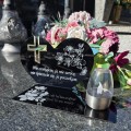 SOLARNY ZNICZ Led Statuetka NA CMENTARZ GRÓB DUŻA Lampka Led z Grawerem