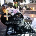 SOLARNY ZNICZ Led Statuetka NA CMENTARZ GRÓB DUŻA Lampka Led z Grawerem
