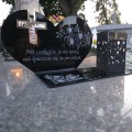 SOLARNY ZNICZ Led Statuetka NA CMENTARZ GRÓB DUŻA Lampka Led z Grawerem