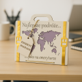 Prezent kartka na EMERYTURĘ Pudełko Pieniądze dla emeryta personalizowane