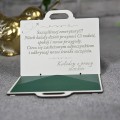 Prezent kartka na EMERYTURĘ Pudełko Pieniądze dla emeryta personalizowane