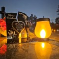 WIECZNY ZNICZ SOLARNY Statuetka dla DZIADKÓW na Grób Wszystkich Świętych LED