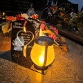 WIECZNY ZNICZ SOLARNY Statuetka dla DZIADKÓW na Grób Wszystkich Świętych LED