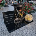 SOLARNY ZNICZ Led Statuetka NA CMENTARZ GRÓB DUŻA Lampka Led z Grawerem