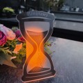 DEKORACJA na grób ZNICZ podstawka na cmentarz LAMPKA LED wieczna latarenka