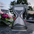 DEKORACJA na grób ZNICZ podstawka na cmentarz LAMPKA LED wieczna latarenka