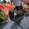 WIECZNY ZNICZ SOLARNY Statuetka dla BABCI  na Grób Wszystkich Świętych LED