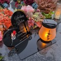 WIECZNY ZNICZ SOLARNY Statuetka dla BABCI na Grób Wszystkich Świętych LED