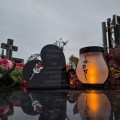 WIECZNY ZNICZ SOLARNY Statuetka dla BABCI na Grób Wszystkich Świętych LED