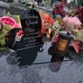 WIECZNY ZNICZ SOLARNY Statuetka dla DZIADKA  na Grób Wszystkich Świętych LED