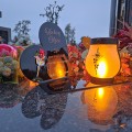 WIECZNY ZNICZ SOLARNY Statuetka dla MAMY  na Grób Wszystkich Świętych LED