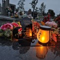 WIECZNY ZNICZ SOLARNY Statuetka dla MĘŻA  na Grób Wszystkich Świętych LED