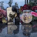 WIECZNY ZNICZ SOLARNY Statuetka dla DZIADKÓW na Grób Wszystkich Świętych