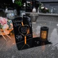 WIECZNY ZNICZ SOLARNY Statuetka dla BABCI na Grób Wszystkich Świętych LED