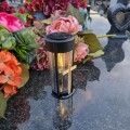 ZNICZ SOLARNY LED LAMPION NA GRÓB STATUETKA NA CMENTARZ Z KRZYŻEM