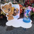 ZNICZ LAMPION NA GRÓB dla CHŁOPCA DZIECKA statuetka na cmentarz  LED