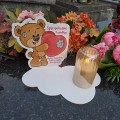 ZNICZ LAMPION NA GRÓB dla DZIEWCZYNKI  DZIECKA statuetka na cmentarz  LED
