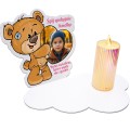 ZNICZ LAMPION NA GRÓB dla DZIEWCZYNKI DZIECKA  statuetka na cmentarz LED