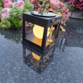 ZNICZ SOLARNY LED LAMPION NA GRÓB STATUETKA NA CMENTARZ Z KRZYŻEM