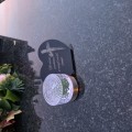 Znicz solarny LED   STATUETKA NA GRÓB wieczny lampion szkło akrylowe