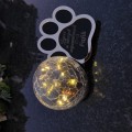 ZNICZ SOLARNY LED dla Psa/Kota statuetka serce  grawer IMIĘ  lampka 3D łapa