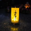 ZNICZ SOLARNY LED LAMPION NA GRÓB STATUETKA CMENTARZ KRZYŻ NOWOSCI RÓŻA