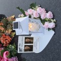 WIECZNY ZNICZ SOLARNY LED Ze Zdjęciem Cmentarz dla Mamy Taty Babci Dziadka