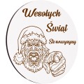 Podkładka pod kubek drewniana ZESTAW PODKŁADKI na STÓŁ OBRUS białe 6SZT