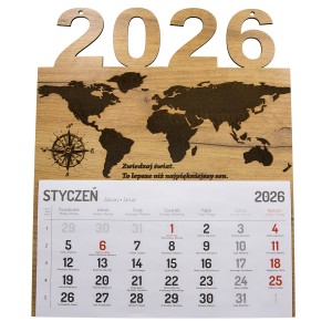 ROK 2026 ZREALIZUJEMY TWÓJ PROJEKT DUŻY KALENDARZ JEDNODZIELNY  KALENDARZE