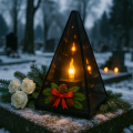 Znicz led STROIK  efekt płomienia LAMPION NA GRÓB cmentarz statuetka