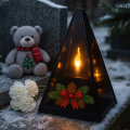 Znicz led STROIK  efekt płomienia LAMPION NA GRÓB cmentarz statuetka