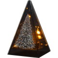 Znicz led CHOINKA efekt płomienia LAMPION NA GRÓB cmentarz statuetka